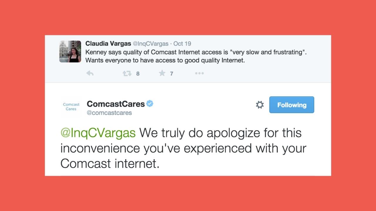 Social Media Customer Service Example - Comcast