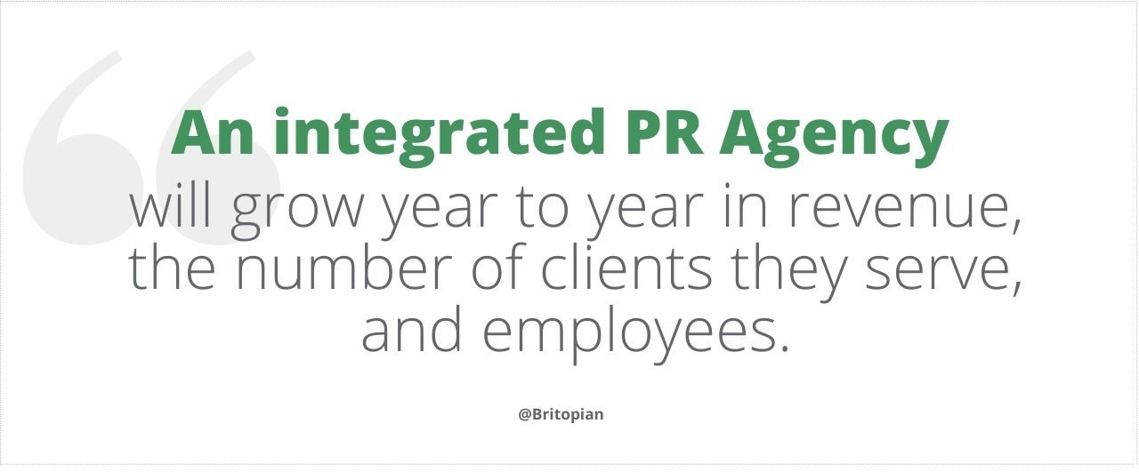 PR agencies must show revenue growth year to year