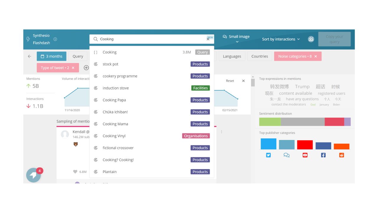 Synthesio social monitoring tool