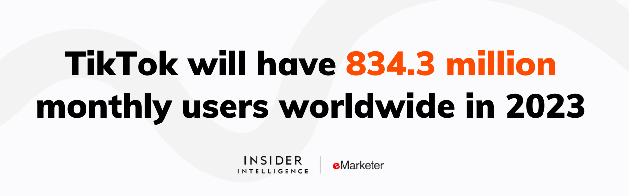 TikTok will have 834.3 million monthly users worldwide in 2023, making it critical for marketers to deploy a smart TikTok SEO strategy.